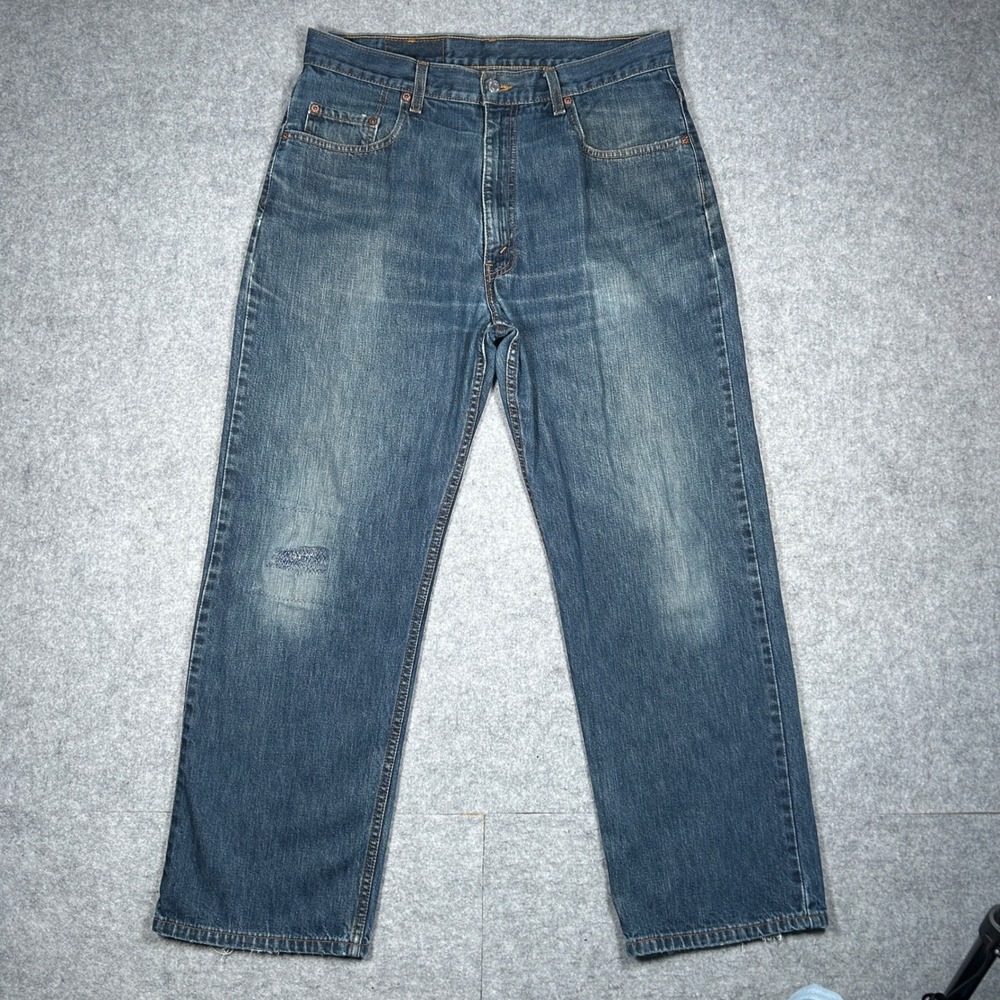 Vintage Levi's 565 Denim Jeans Mens 34x30 Blue‎ Loose Fit Straight Leg 90s